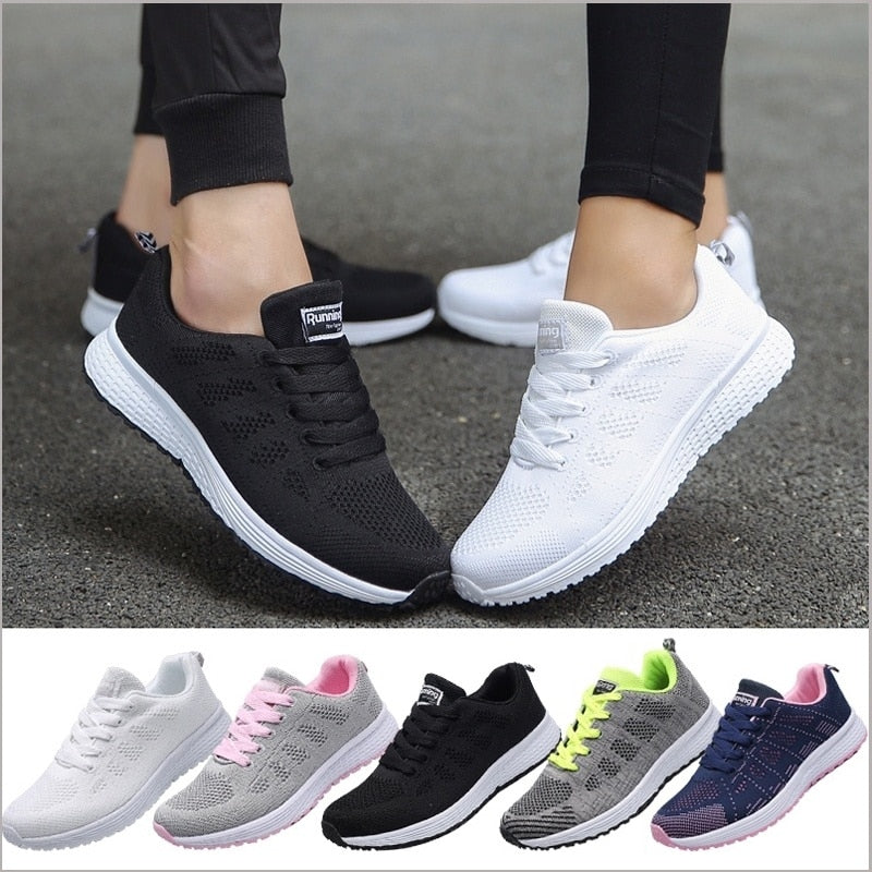 Dames Sneakers Lichtgewicht Ademend – Comfort Wandelschoenen voor Dagelijks Gebruik