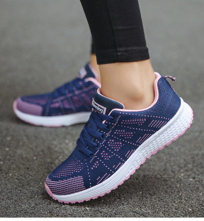 Dames Sneakers Lichtgewicht Ademend – Comfort Wandelschoenen voor Dagelijks Gebruik