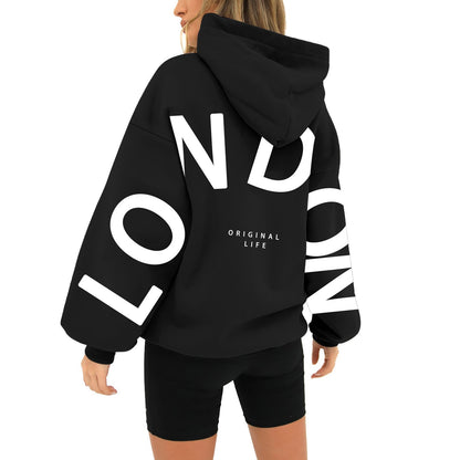 Dames Hoodie Comfortabel met London Print