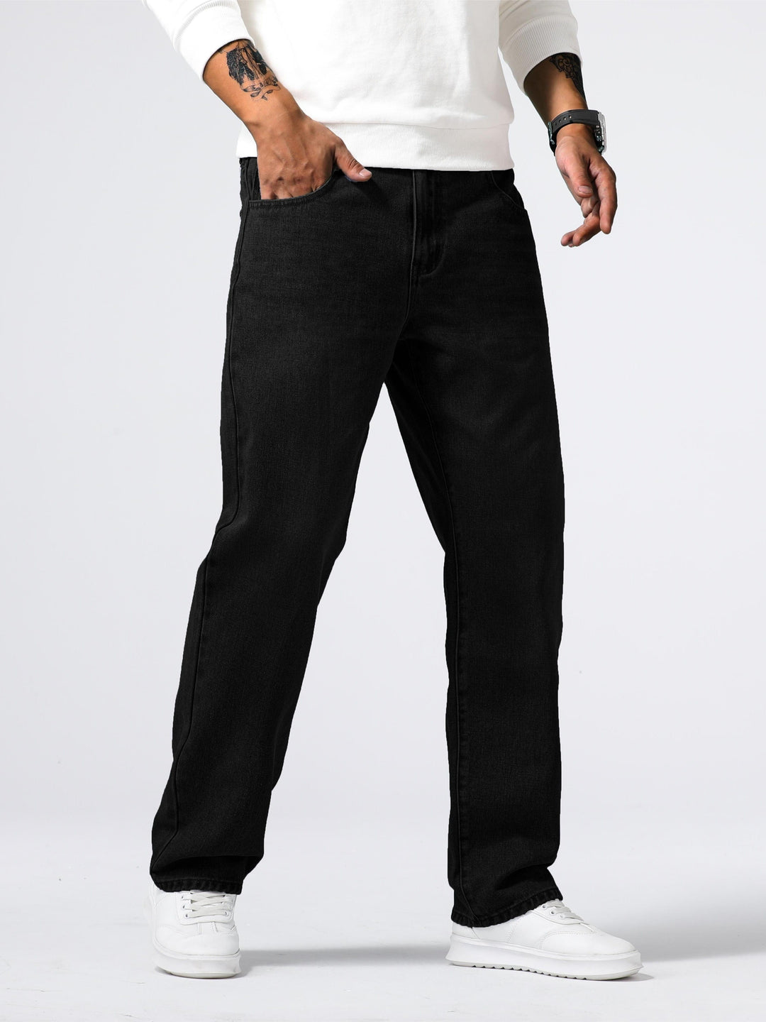 Heren Jeans Casual Street Style Blauw Milan