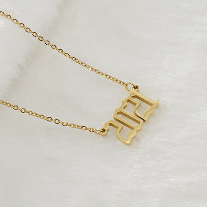 Gouden Ketting voor Dames 18K RVS Met Jaarsteen Lammy
