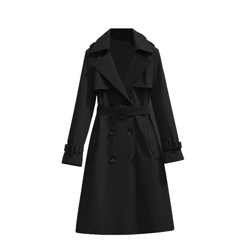 Dames Trenchcoat Mid-Lengte Stijlvol Waterdicht