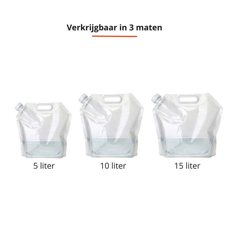 Draagbare Waterzak voor Hardlopers en Fietsers