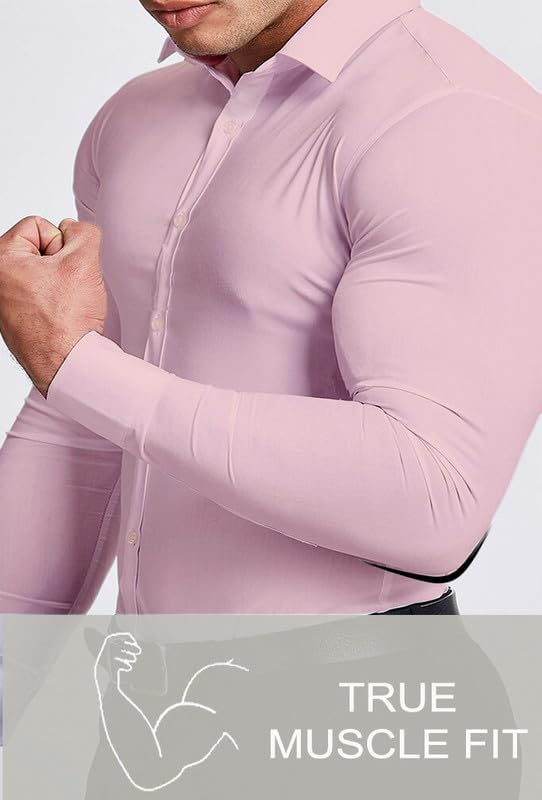 Heren Overhemd Slim Fit Kreukvrij Wit