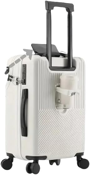 Handbagagekoffer Harde Shell met USB, TSA-slot en Bekerhouder - Mode Vibes