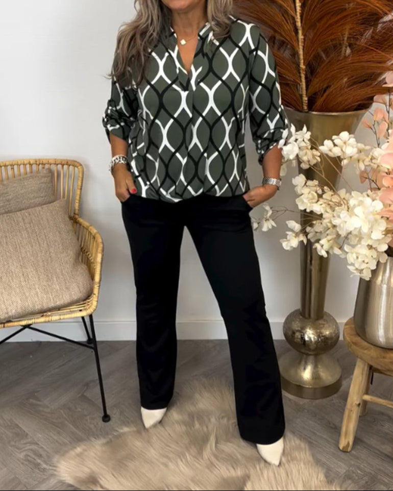Dames Blouse Casual Lange Mouwen