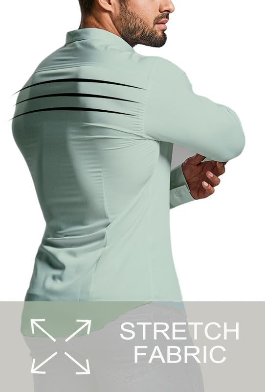Heren Overhemd Slim Fit Kreukvrij Wit
