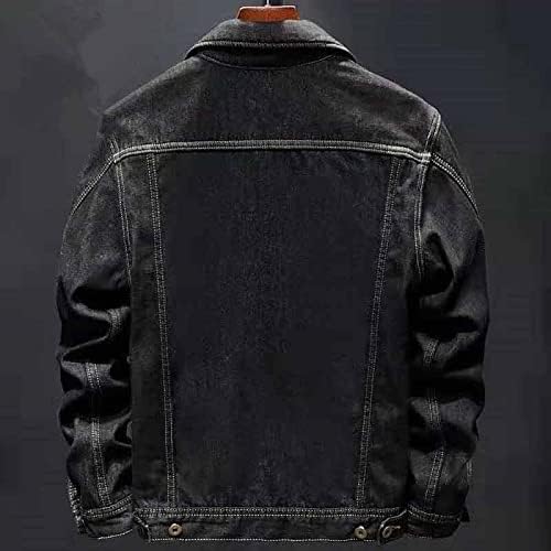 Heren Denim Jas Warm Winter Mode