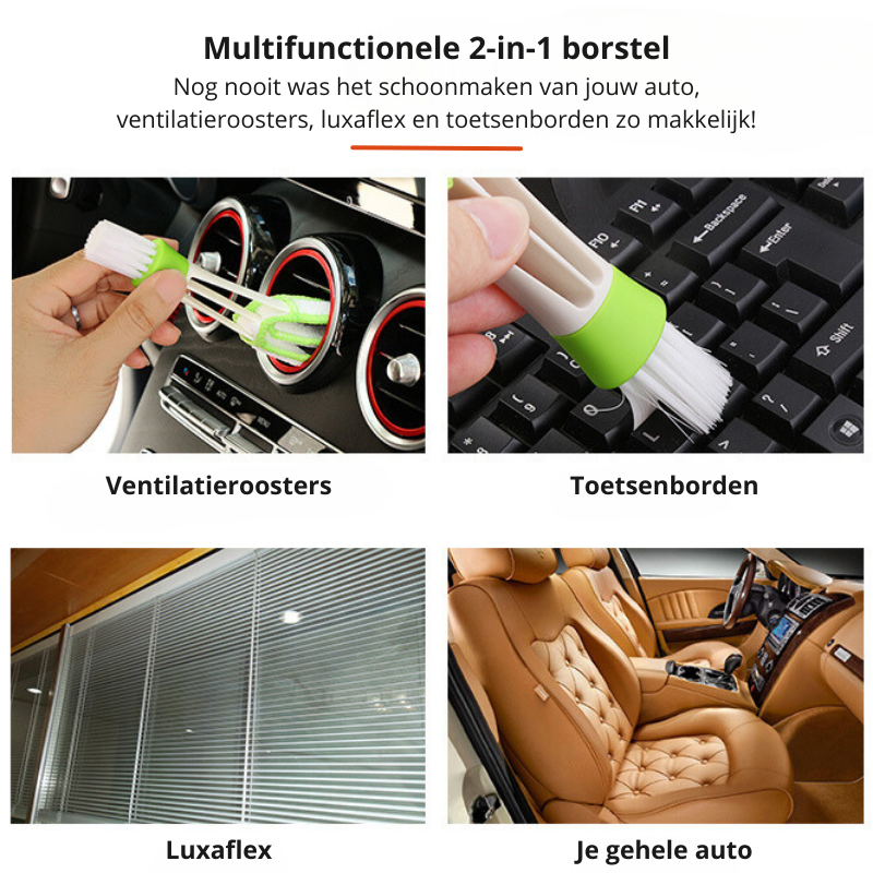 Double Slider Autoreinigingstool voor Grondige Schoonmaak