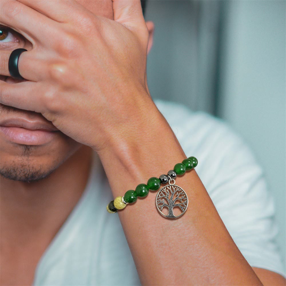 Natuurlijke Kristal Armband Levensboom Mila