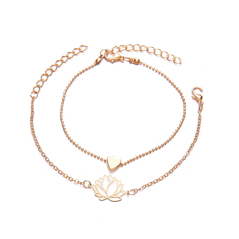 Goudkleurige Lotus Armband voor Dames
