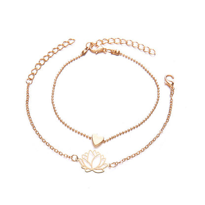 Goudkleurige Lotus Armband voor Dames