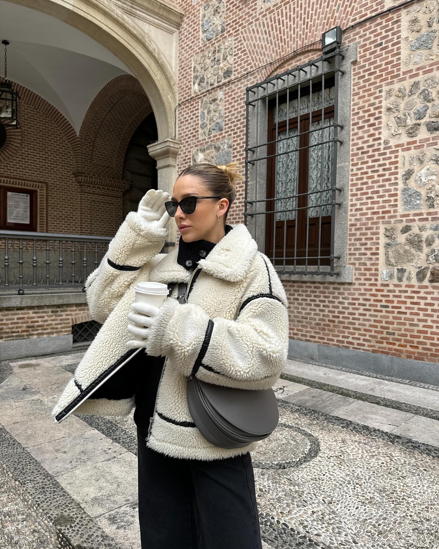 Teddy Jas Dilara - Warme Oversized Pilotenjas voor Dames