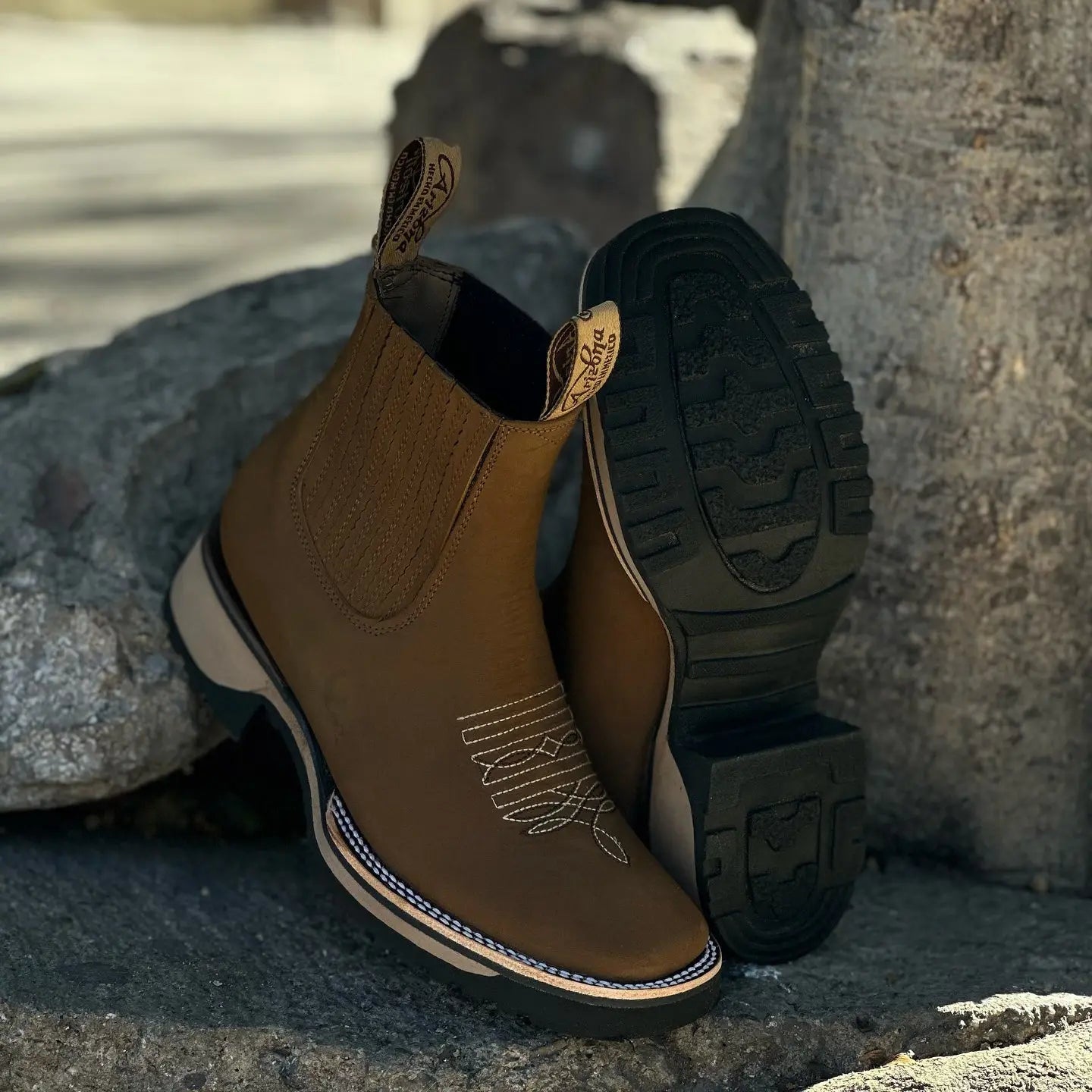 Cowboystiefels voor Mannen en Vrouwen Leer Western Stijl