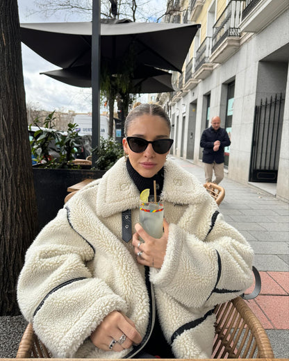 Teddy Jas Dilara - Warme Oversized Pilotenjas voor Dames