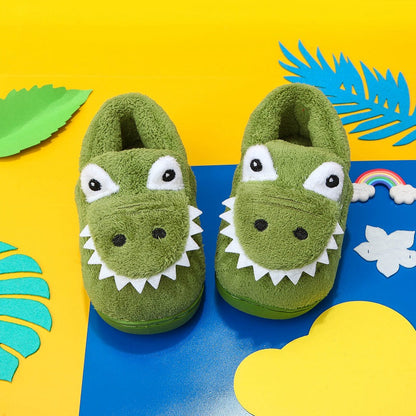 Dino Pantoffels Zachte Warme Knuffelsloffen voor Kinderen