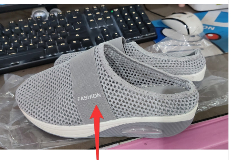 Dames Orthopedische Sneaker Mesh Instapschoen Comfortabel