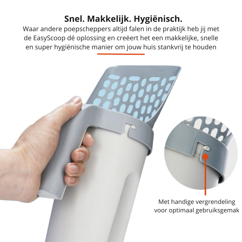 Kattenbak Schoonmaker EasyScoop Geurarm en Hygiënisch