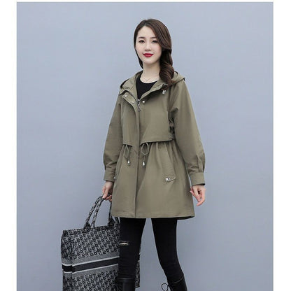 Dames Parka Jas Met Capuchon Koreaanse Stijl Modern