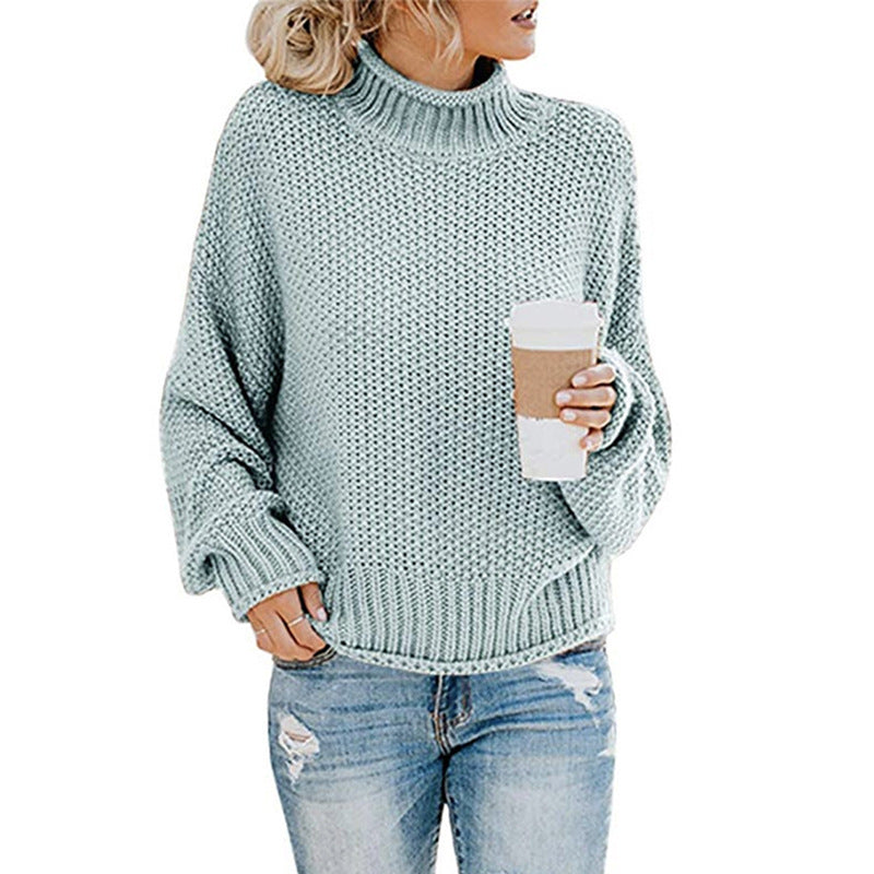 Dames Gebreide Coltrui Elegante Stijlvolle Basic