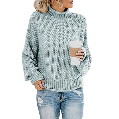 Dames Gebreide Coltrui Elegante Stijlvolle Basic