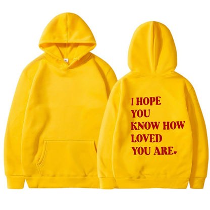 Dames Hoodie Self Love Text Print Zwart Trendy