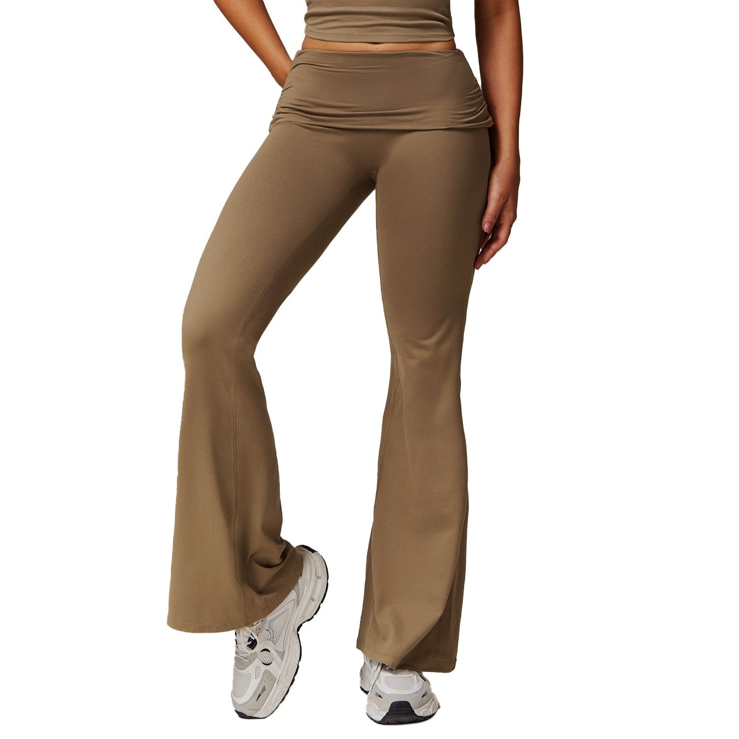 Yoga Broek Dames Comfortabel Hoge Taille Flared Sportbroek