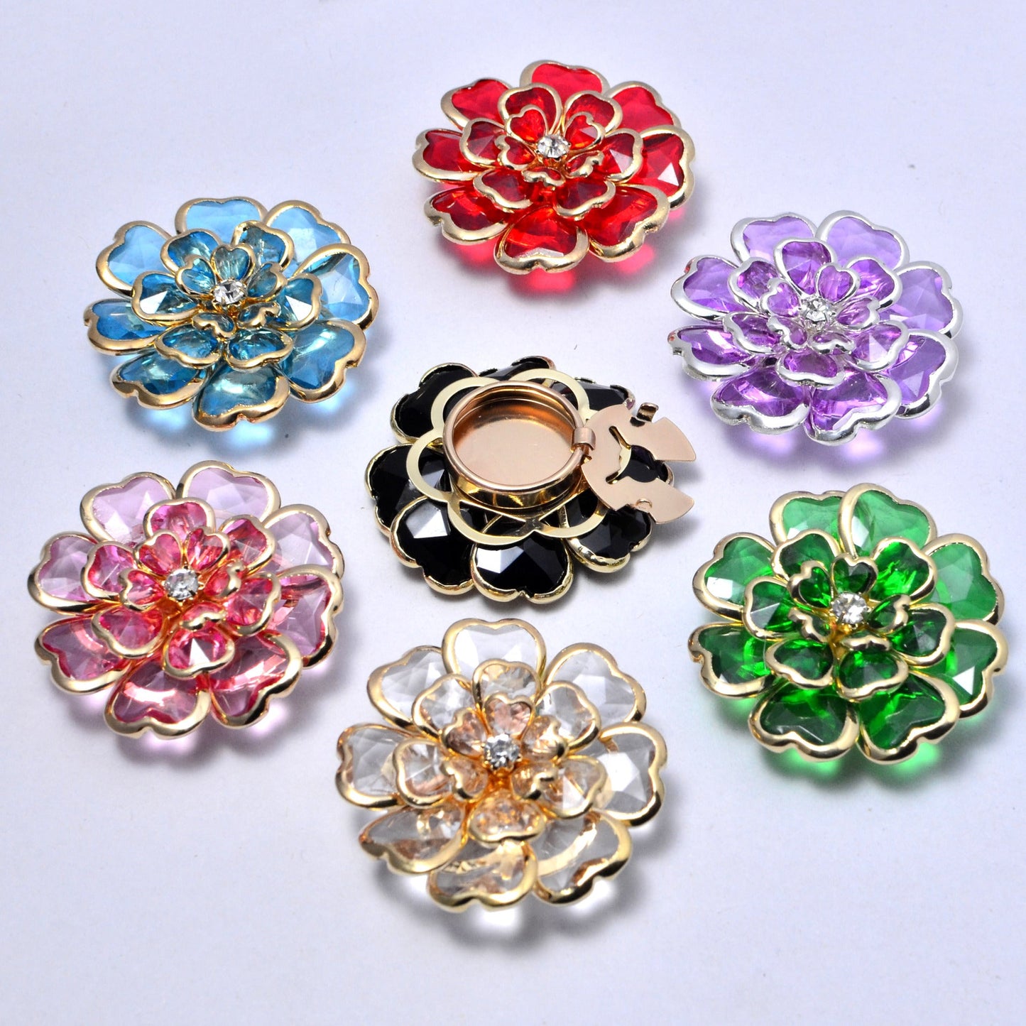 Dames Bloem Manchetknoop Elegant met Knop - Mode Vibes