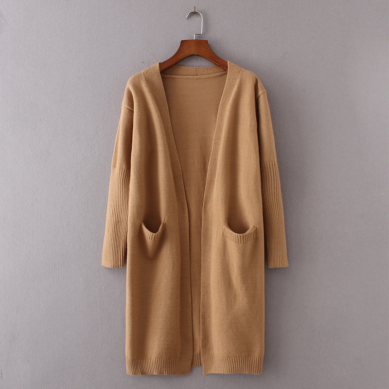 Dames Lang Vest Warm met Grote Zakken Stijlvol