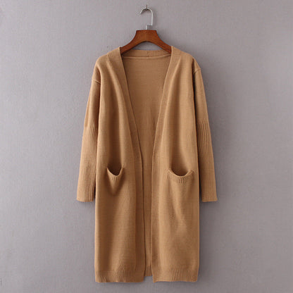 Dames Lang Vest Warm met Grote Zakken Stijlvol