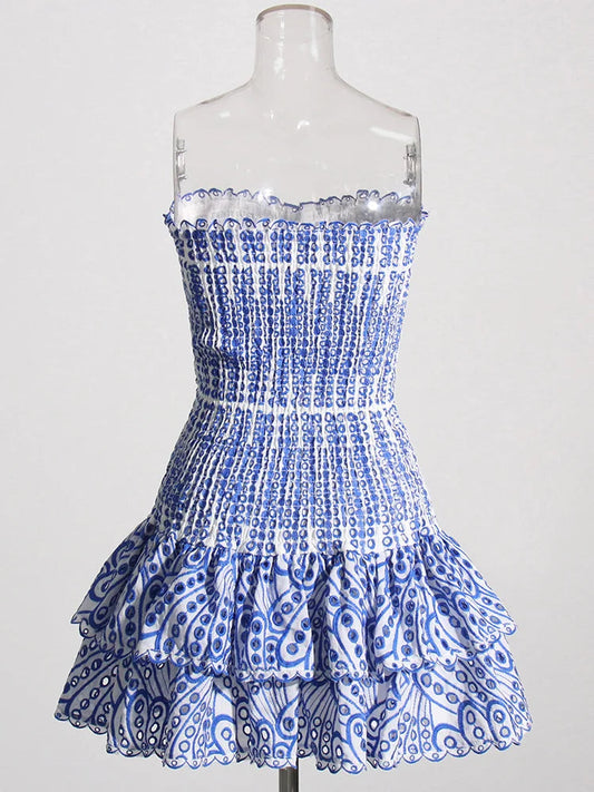Mini Feestjurk Strapless Trendy Jurk voor Vrouw - Mode Vibes