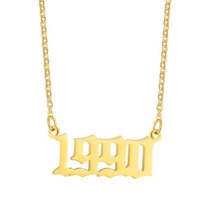 Gouden Ketting voor Dames 18K RVS Met Jaarsteen Lammy