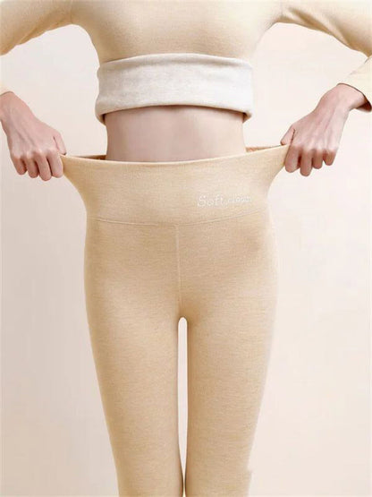 Dames High Waist Legging Fleece Voering Zacht en Comfortabel