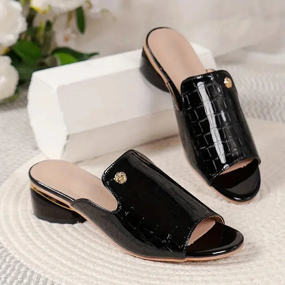 Luxurica Elegante Chunky Heel Sandalen