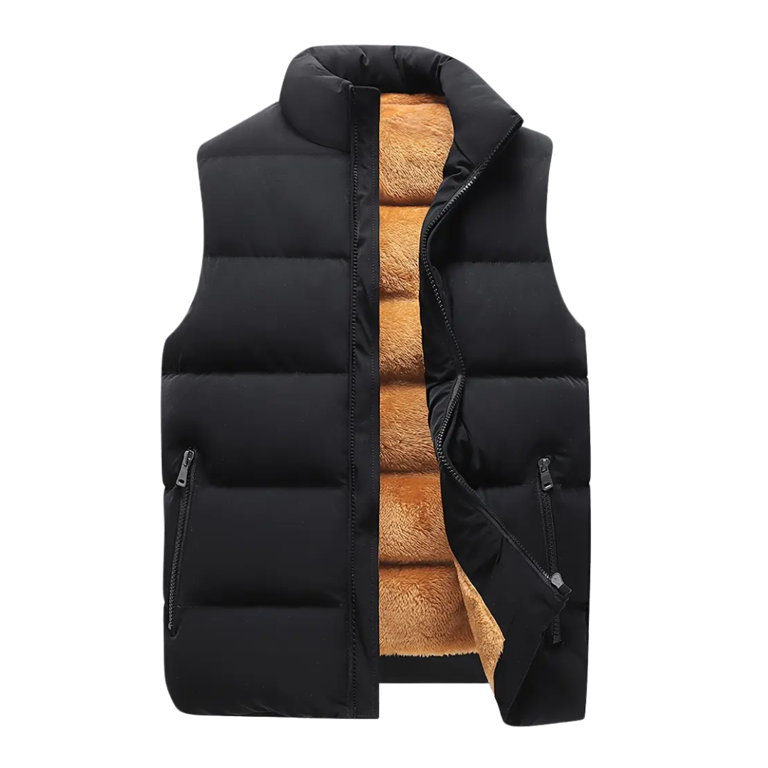 Heren Bodywarmer Thermo Gevoerd met Staande Kraag - Mode Vibes