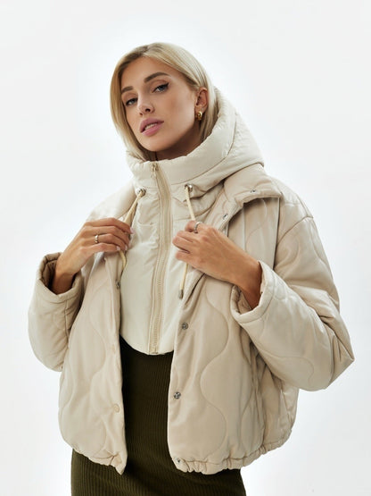 Dames Gewatteerde Capuchon Accessoire Stijlvol Warm