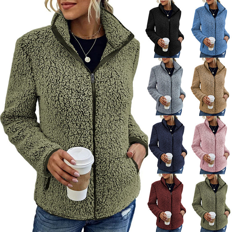 Dames Fleece Jas Warm en Veelzijdig met Rits