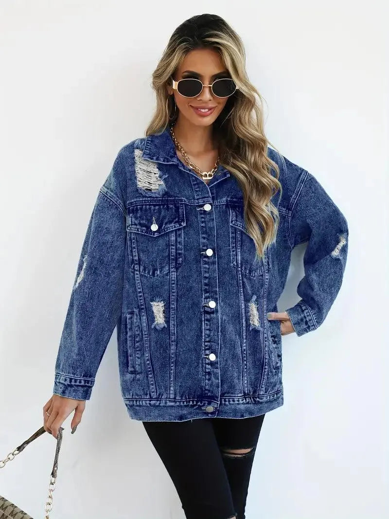 Dames Jeansjack Waterdicht Gevoerd Extra Large