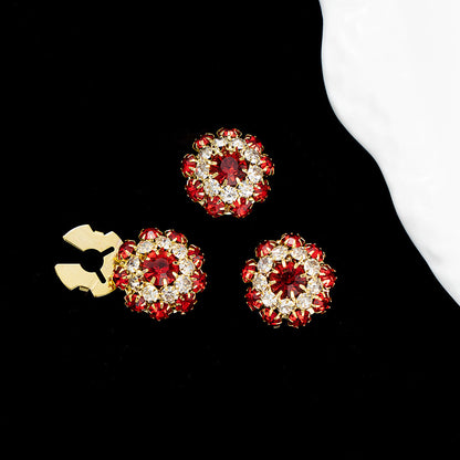 Dames Sierknopen met Steentjes Luxe Stijl Leoni