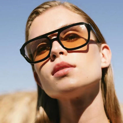 Dames Zonnebril Aviator Stijl met Kleurige Glazen