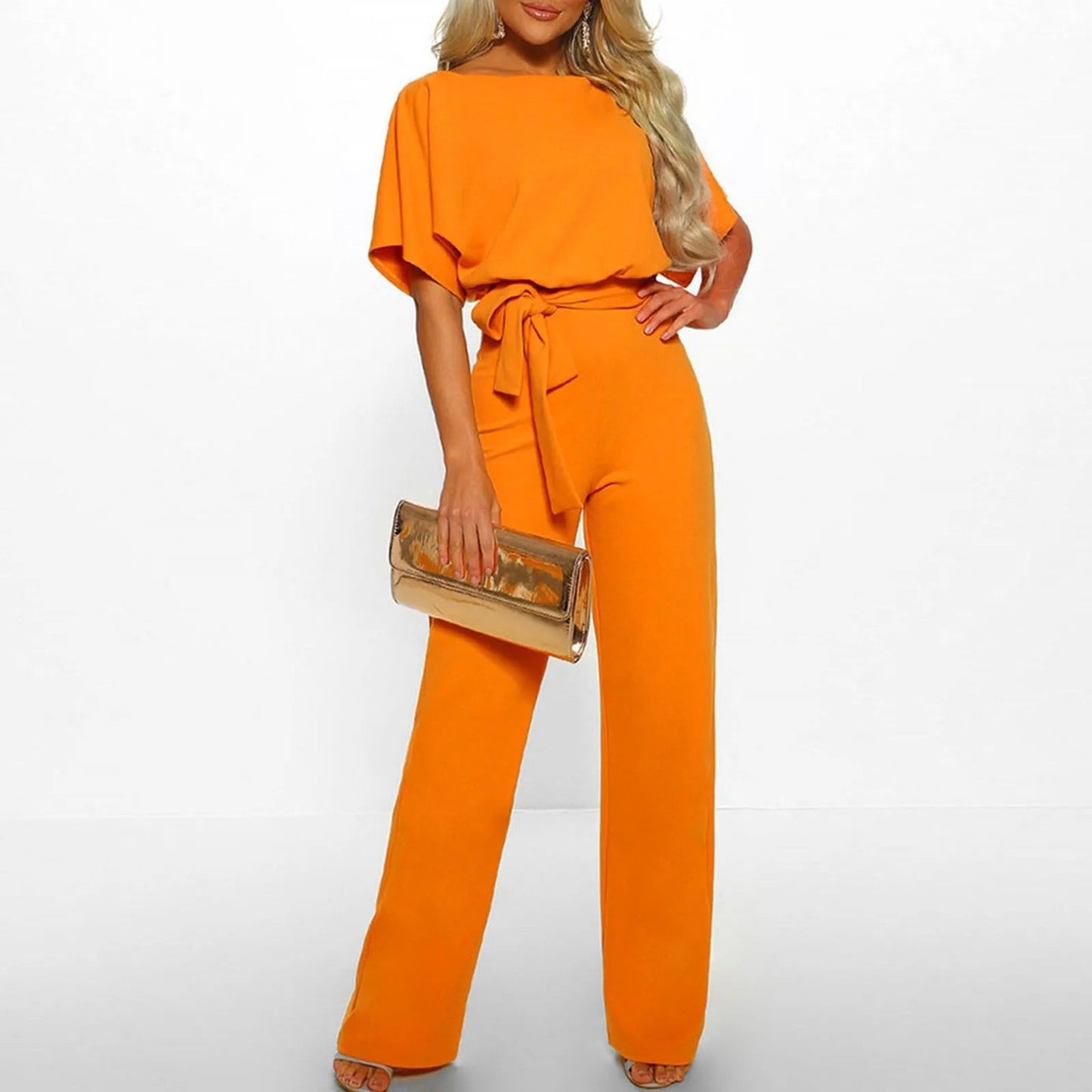 LunaLife Zomerse Hoge Taille Jumpsuit