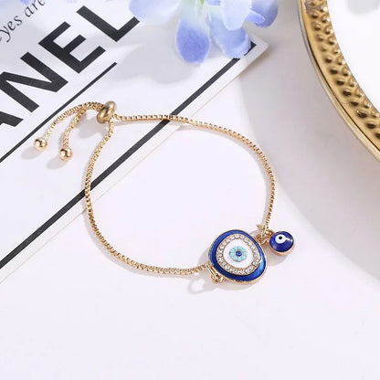 Boze Oog Armband Ethnostijl Zilverkleurig Beschermingssymbool