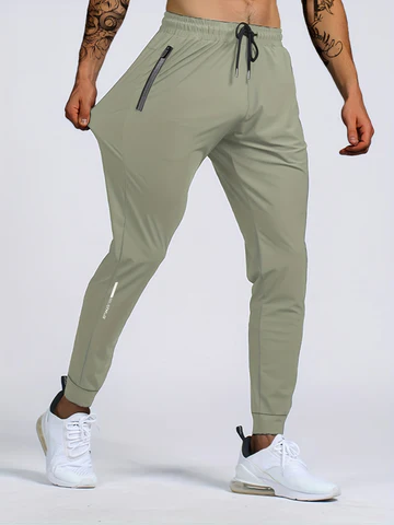 Comfortabele Heren Sportbroek met Stretch & Ritsen