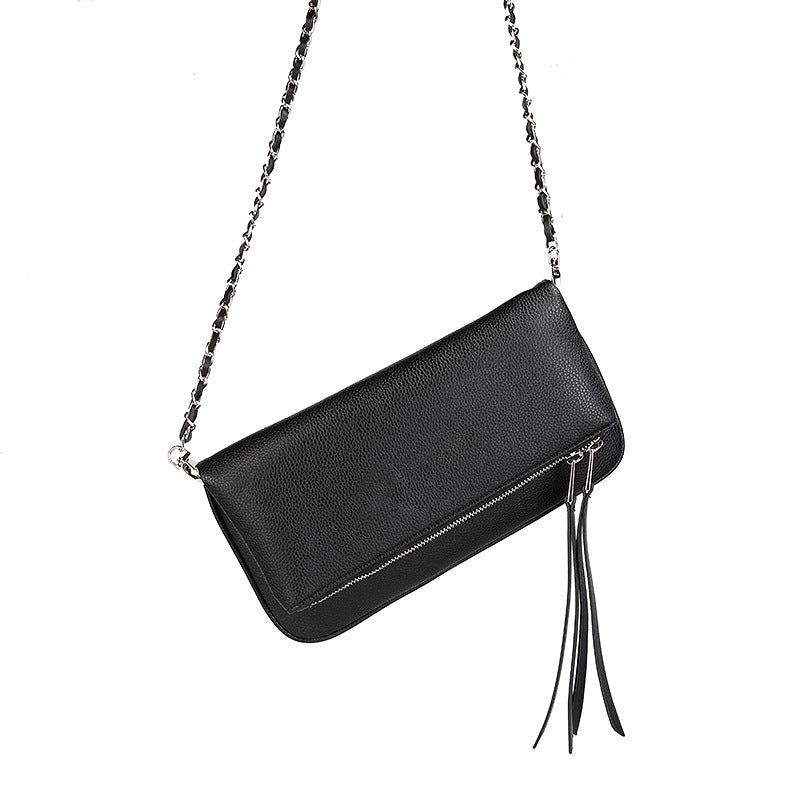 Dames Schoudertas met Ketting en Overslag Modieus Design