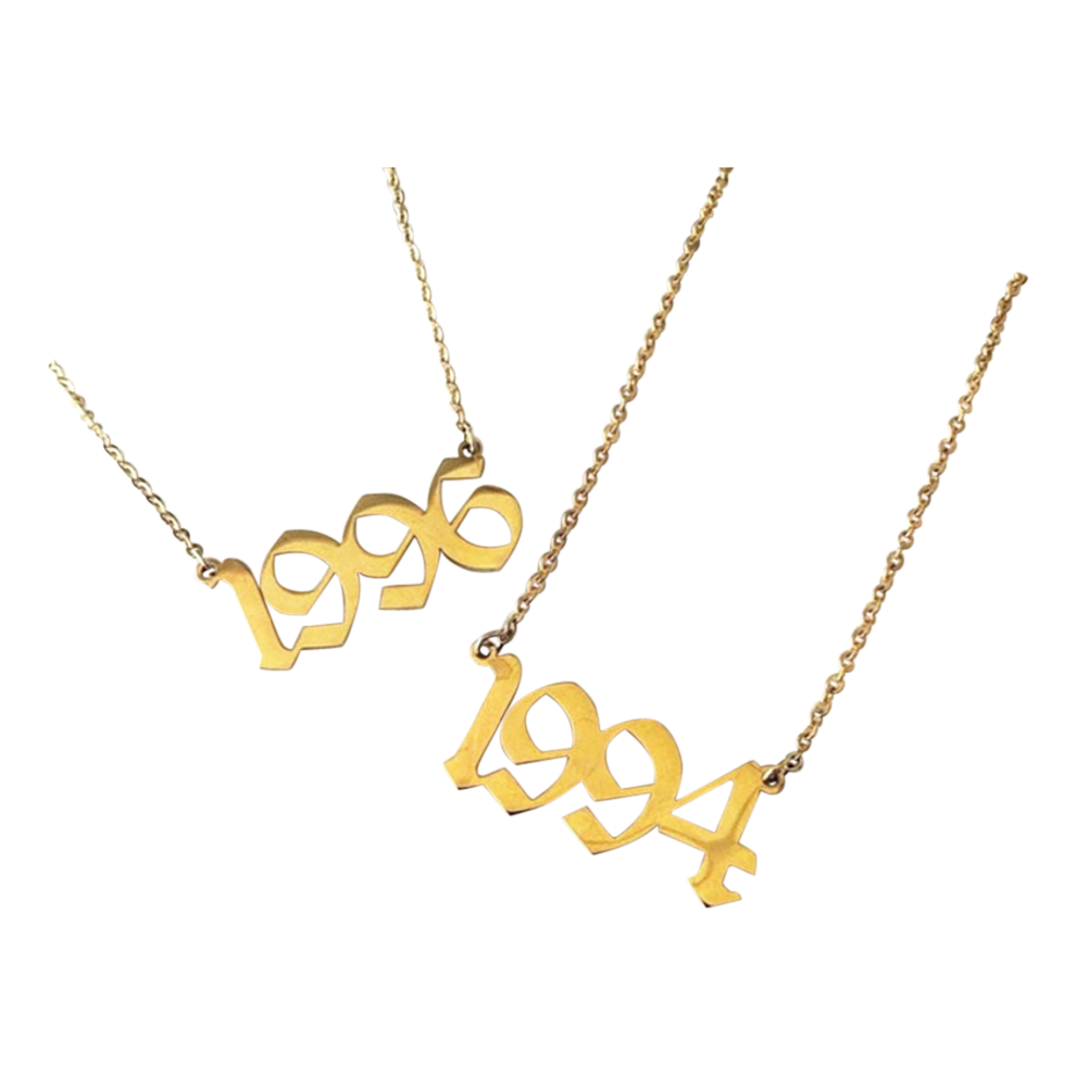 Gouden Ketting voor Dames met Leeftijds Hanger