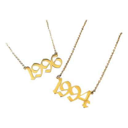 Gouden Ketting voor Dames met Leeftijds Hanger