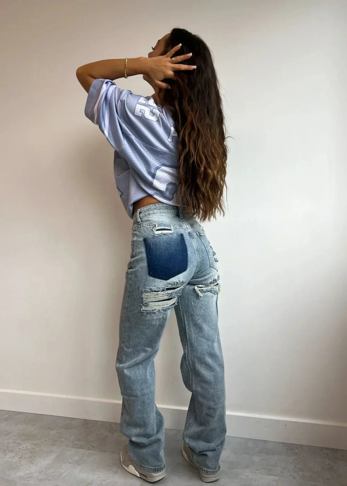 Ripped Jeans Vintage Look Comfortabele Denim Broek - Mode Vibes