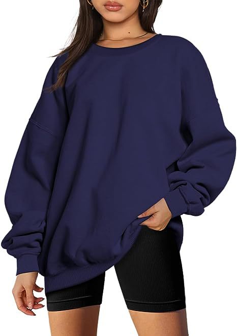 Dames Oversized Trui Ronde Hals Zacht Basic Model