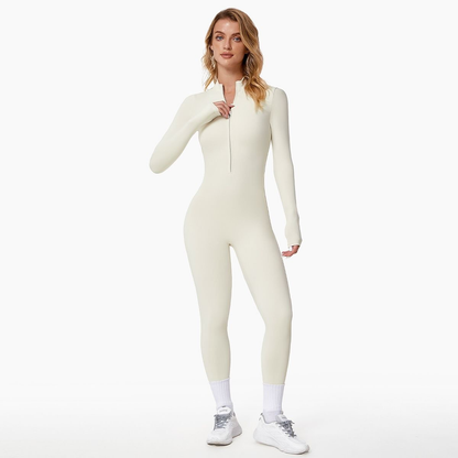 Warme Winterjumpsuit Fleece Gevoerd Stretch Stof