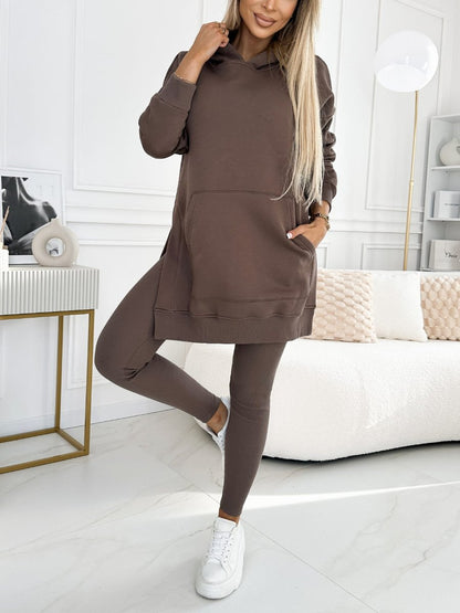 Dames Lounge Set - Comfortabele Hoodie en Legging - Mode Vibes